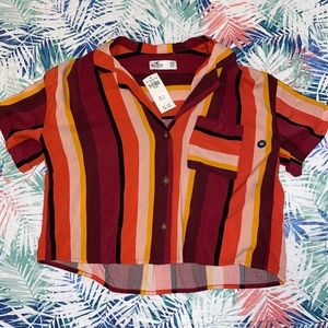 Hollister Cropped Shirt NWT
